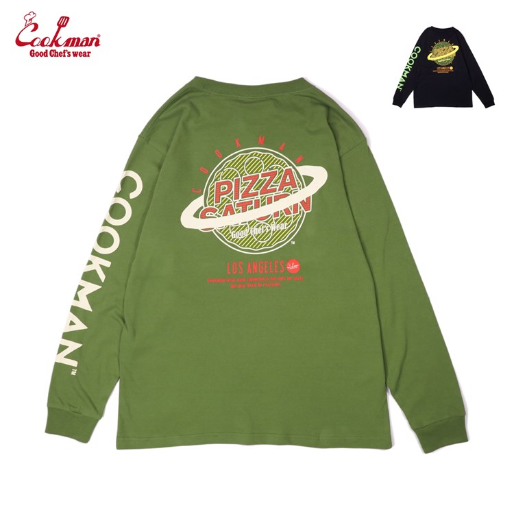 Cookman クックマン ロンT Pizza BLACK Cookman クックマン シェフパンツ Chef pants 公式 ショップ 南