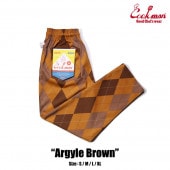 եѥ Chef Pants Argyle Brown