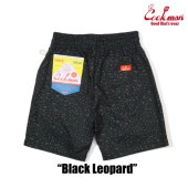 եѥ Chef Pants Short Black Leopard