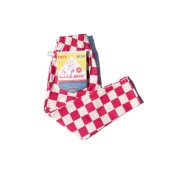 եѥ Chef Pants Checker Pink Kids Size