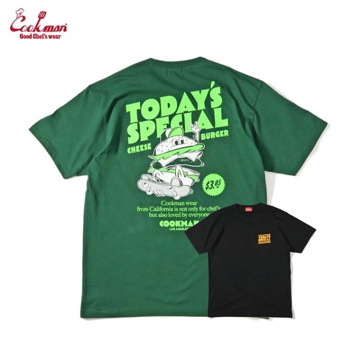 本日限定お値下げ❗️ドゥーズィエムクラス neat Tシャツ　グリーンB Cookman クックマン シェフパンツ Chef pants 公式 ショップ 南