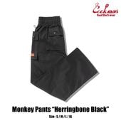 󥭡ѥ Monkey Pants Herringbone Black