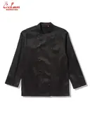 �����ե����� Chef Coat Long Sleeve Vented Black