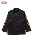 �����ե����� Chef Coat Long Sleeve Vented Gril Black
