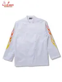�����ե����� Chef Coat Long Sleeve Vented Gril White