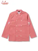 �����ե����� Chef Coat Long Sleeve Vented Gingham Red