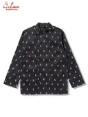 �����ե����� Chef Coat Long Sleeve Vented Skull Black