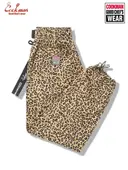 �����եѥ�� Chef Pants Semiwide Black Belt Vision Leopard Beige