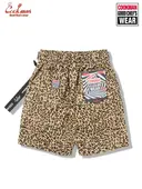 �����եѥ�� Chef Pants Short  Black Belt Vision Leopard Beige