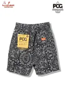 �����եѥ�� Chef Pants Short Light Paisley Black