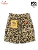 �����եѥ�� Chef Pants Short Light Leopard Beige