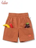 �����եѥ�� Chef Pants Short Front Pocket Herringbone Stripe Brick