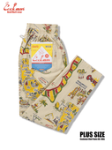 �����եѥ�� Chef Pants Souvenir Map California Plus Size