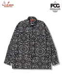 �������� Work Shirts Long Sleeve Paisley Black