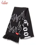 �������� Knitted Scarf Flame Black Black