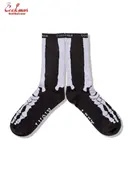 ���å��� Rib Crew Socks Bone Black