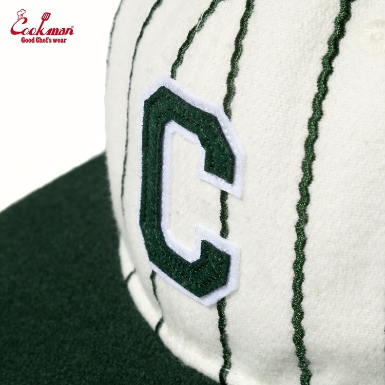 ����å� Flat Brim Snapback Cap Stripe Green