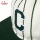 ����å� Flat Brim Snapback Cap Stripe Green