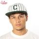 ����å� Flat Brim Snapback Cap Stripe Green
