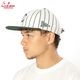 ����å� Flat Brim Snapback Cap Stripe Green