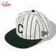 ����å� Flat Brim Snapback Cap Stripe Green