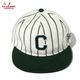 ����å� Flat Brim Snapback Cap Stripe Green