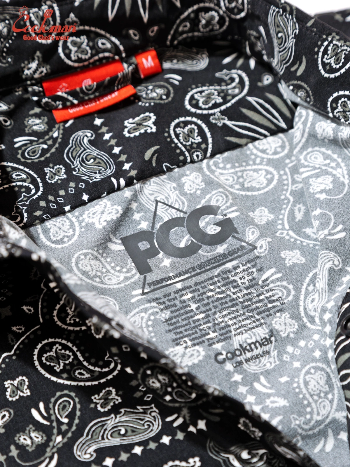 �������� Work Shirts Long Sleeve Paisley Black