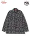�������� Work Shirts Long Sleeve Paisley Black