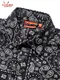 �������� Work Shirts Long Sleeve Paisley Black