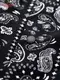 �������� Work Shirts Long Sleeve Paisley Black