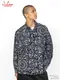�������� Work Shirts Long Sleeve Paisley Black
