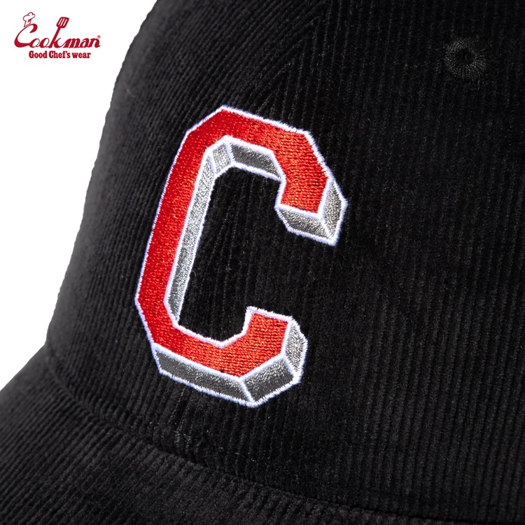 ����å� Curve Brim Cap Corduroy Black