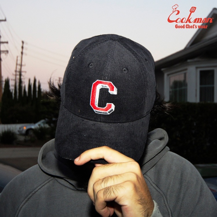 ����å� Curve Brim Cap Corduroy Black
