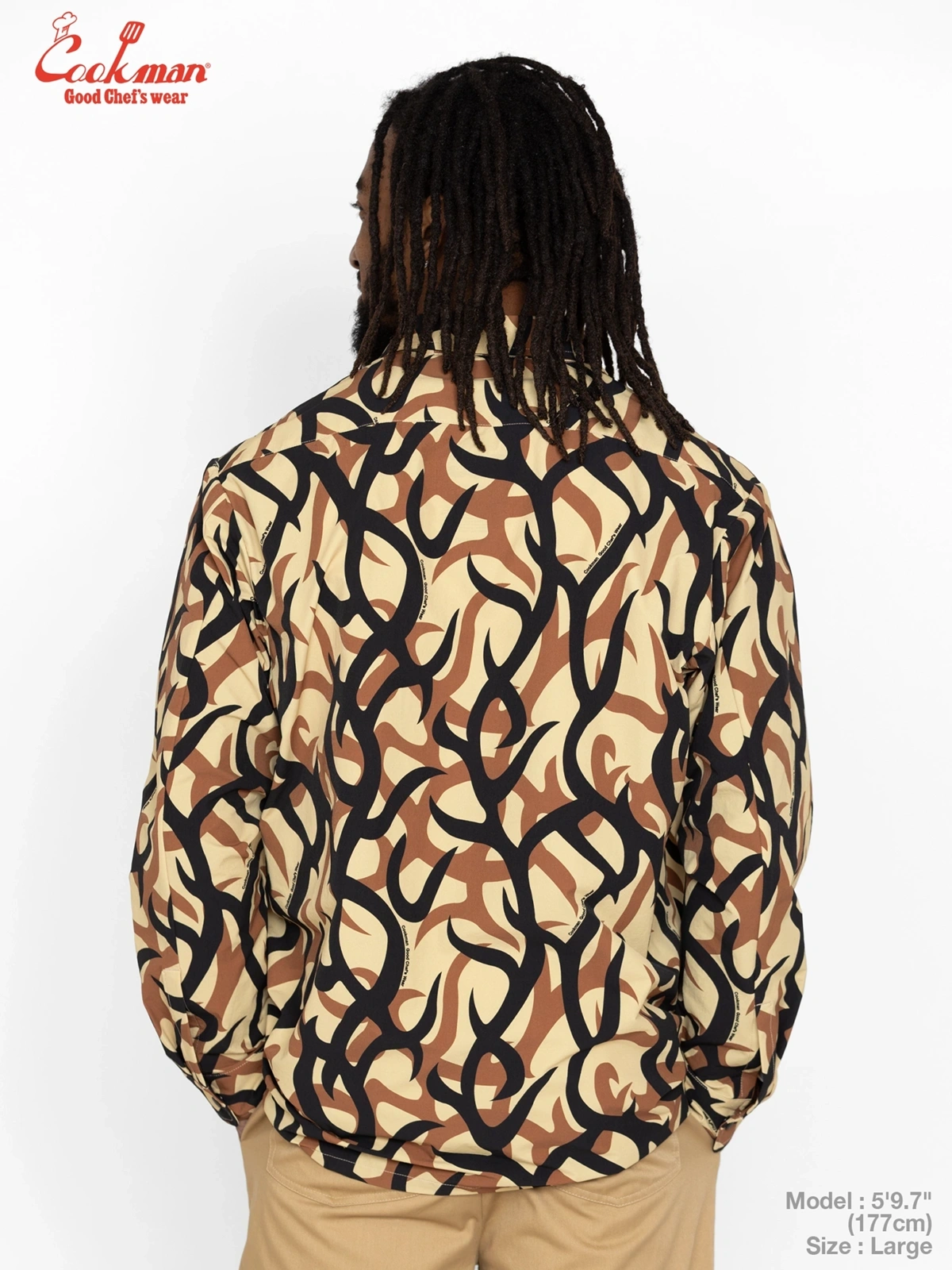�������� Work Shirts Long Sleeve Tribal Camo Beige