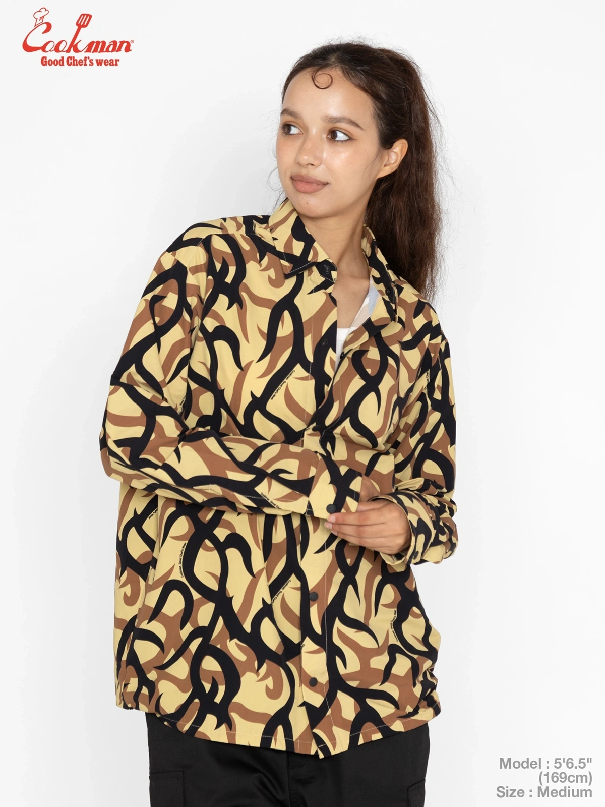 �������� Work Shirts Long Sleeve Tribal Camo Beige