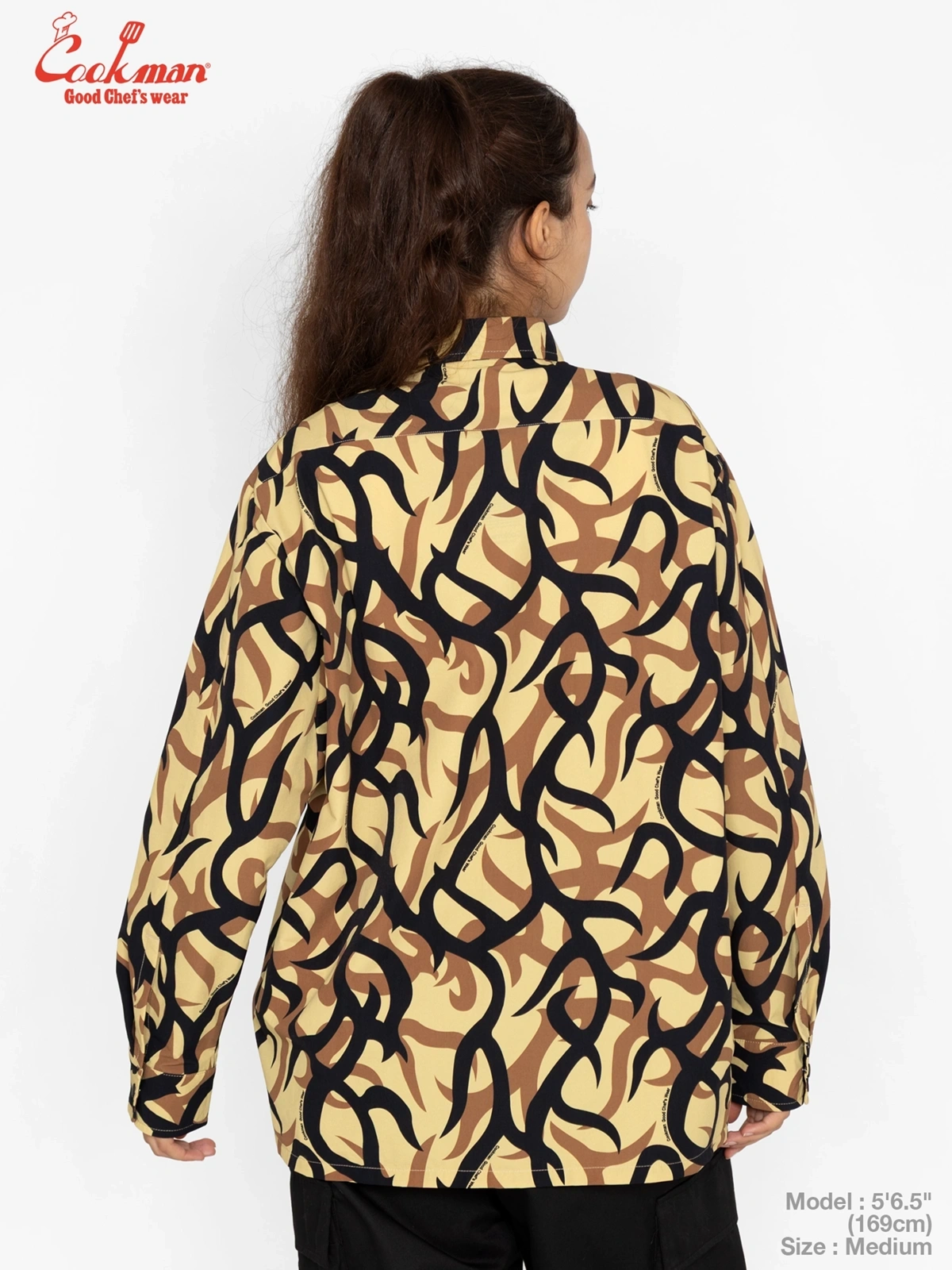 �������� Work Shirts Long Sleeve Tribal Camo Beige
