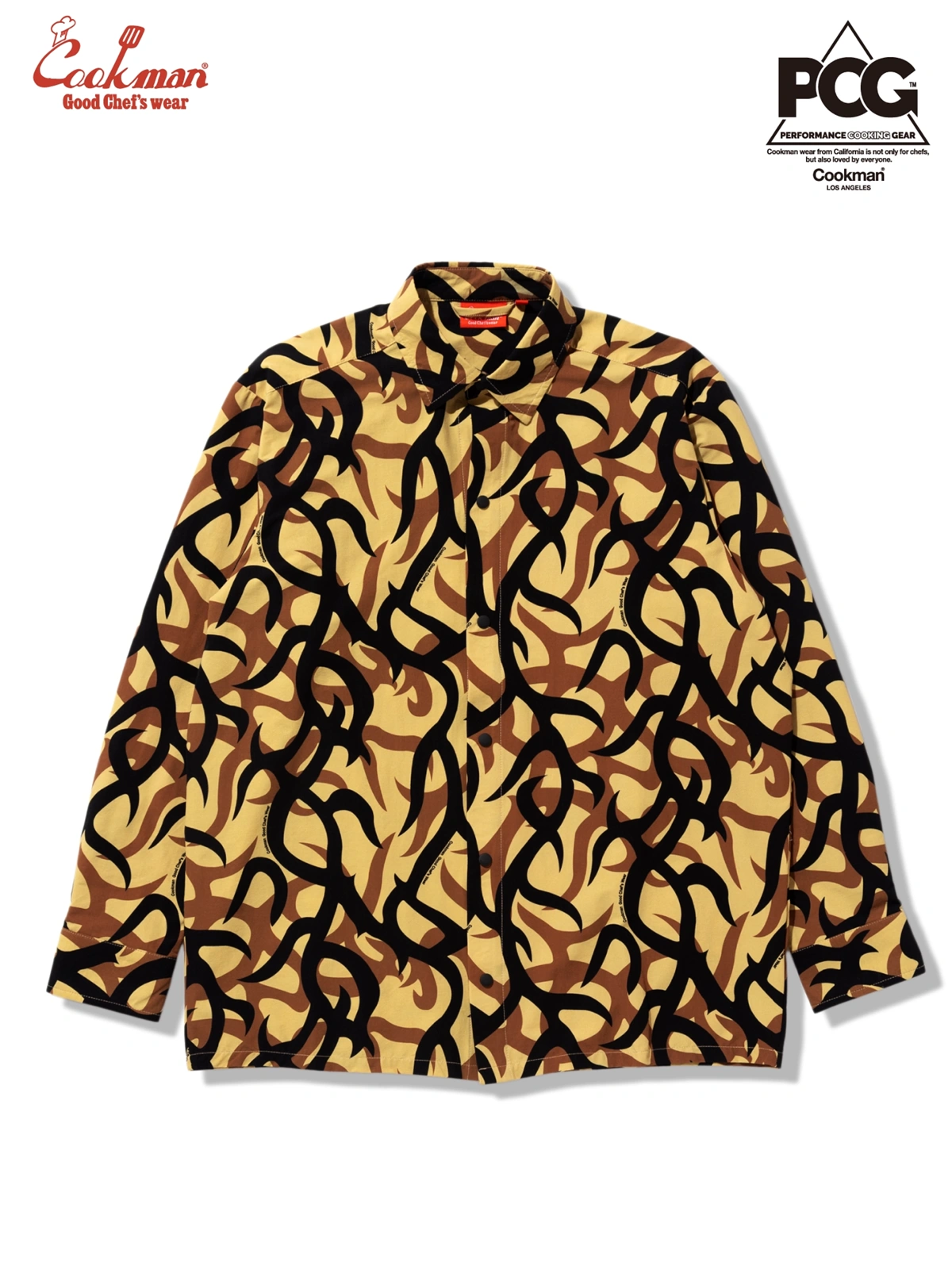 �������� Work Shirts Long Sleeve Tribal Camo Beige