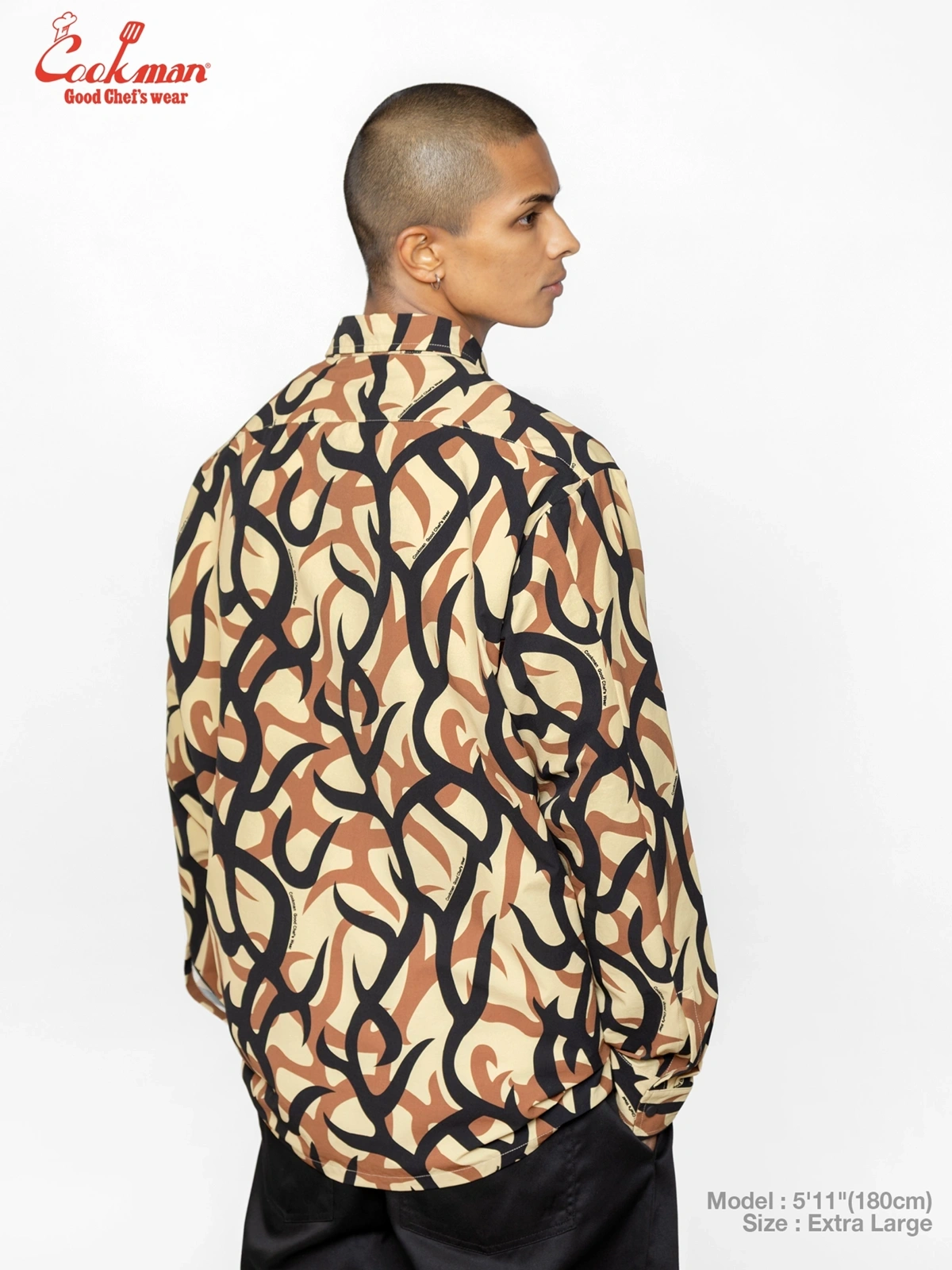 �������� Work Shirts Long Sleeve Tribal Camo Beige