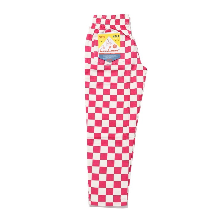 եѥ Chef Pants Checker Pink