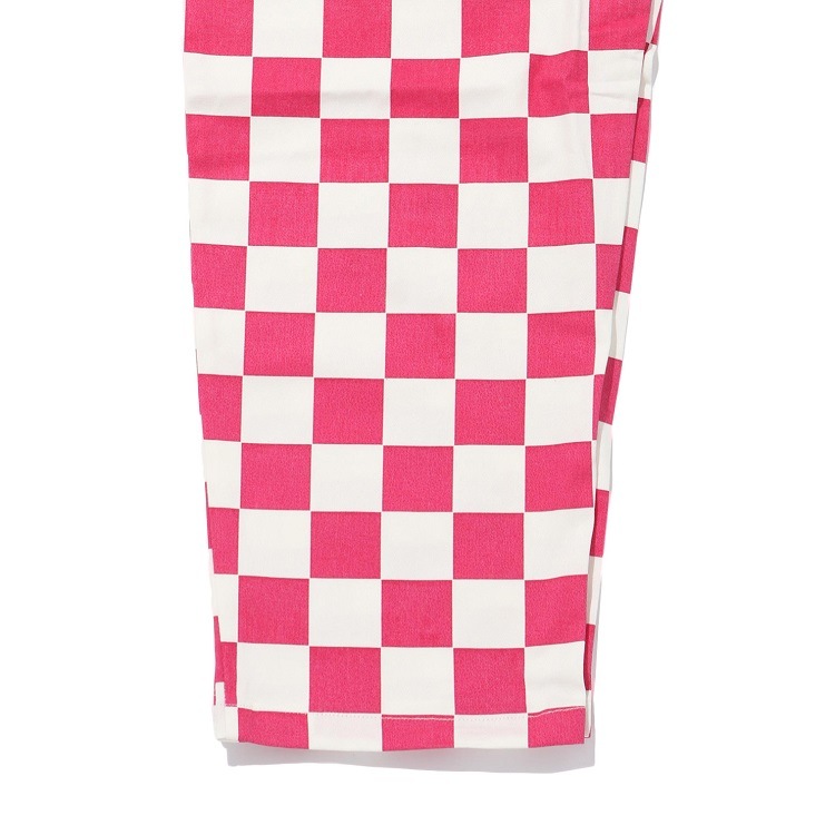 եѥ Chef Pants Checker Pink