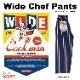 磻ɥեѥ Wide Chef Pants Stripe Navy