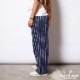 磻ɥեѥ Wide Chef Pants Stripe Navy