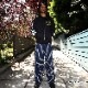 磻ɥեѥ Wide Chef Pants Stripe Navy