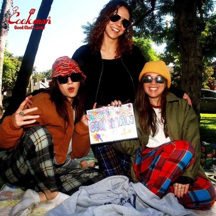 եѥ Chef Pants Woolmix Tartan Canadian Black