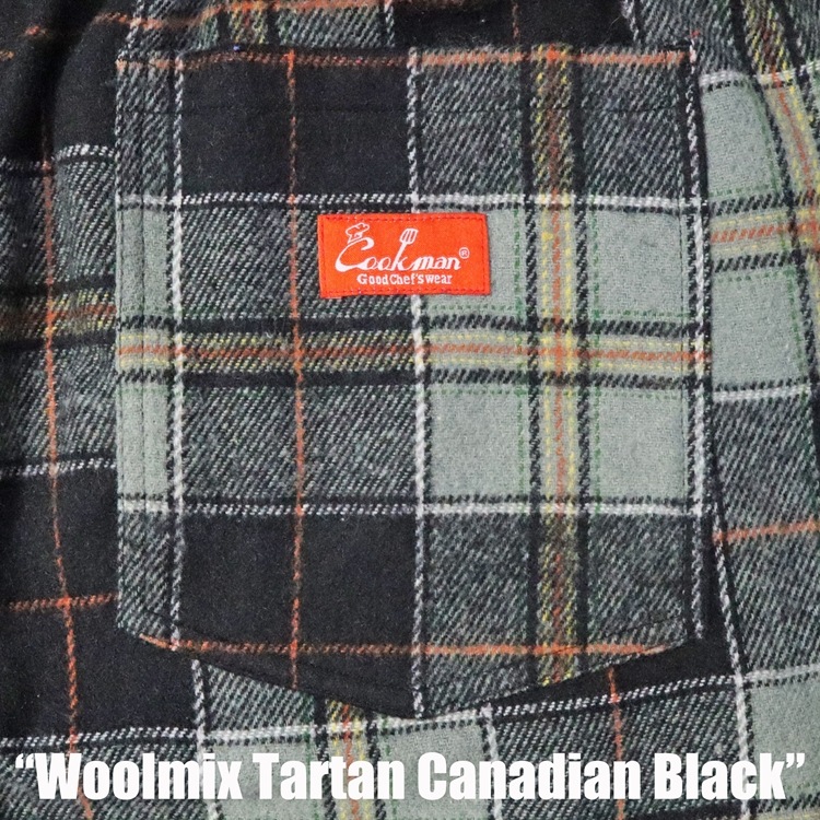 եѥ Chef Pants Woolmix Tartan Canadian Black