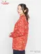 �����ե����� Chef Coat Long Sleeve Vented Paisley Red