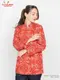�����ե����� Chef Coat Long Sleeve Vented Paisley Red