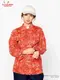 �����ե����� Chef Coat Long Sleeve Vented Paisley Red