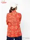 �����ե����� Chef Coat Long Sleeve Vented Paisley Red
