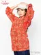 �����ե����� Chef Coat Long Sleeve Vented Paisley Red